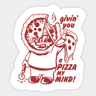 pizza mind pizza boy Sticker